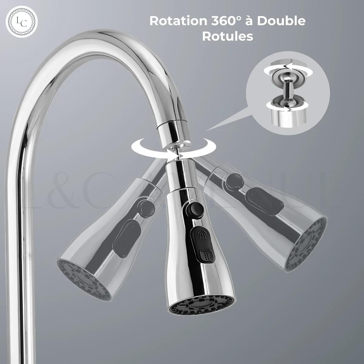 Bras d'extension de douche Sunicon, accessoire de tige d'extension de Bras d'extension de douche Sunicon, accessoire de tige d'extension de